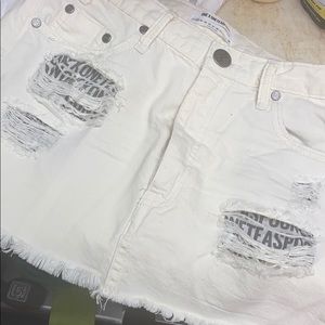 One Teaspoon Mini Denim Skirt